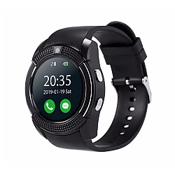 Ceas inteligent SmartWatch V8 cu Bluetooth NEGRU