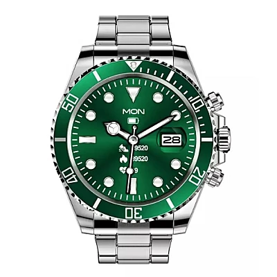 Ceas Smartwatch Bratara ARGINTIE Otel Inoxidabil Bluetooth VERDE Ceas Smartwatch Bratara ARGINTIE Otel Inoxidabil Bluetooth VERDE