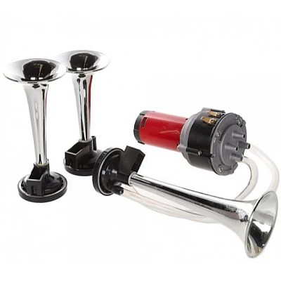 Claxon Auto 12v cu 3 Goarne si Compresor Claxon Auto 12v cu 3 Goarne si Compresor