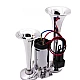 Claxon CHROME cu 2 goarne si compresor Claxon CHROME cu 2 goarne si compresor