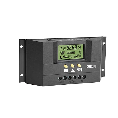 Controler solar 30A CM3024Z / 12V-24V regulator pentru panou fotovoltaic Controler solar 30A CM3024Z / 12V-24V regulator pentru panou fotovoltaic