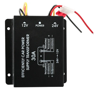 Convertor Auto 30A pentru Tensiune 24V - 12V Convertor Auto 30A pentru Tensiune 24V - 12V