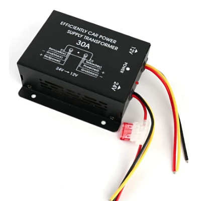 Convertor Auto 30A pentru Tensiune 24V - 12V Convertor Auto 30A pentru Tensiune 24V - 12V