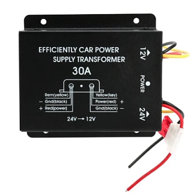 Convertor Auto 30A pentru Tensiune 24V - 12V Convertor Auto 30A pentru Tensiune 24V - 12V