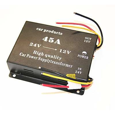 Convertor Auto 45A pentru Tensiune 24V - 12V Convertor Auto 45A pentru Tensiune 24V - 12V