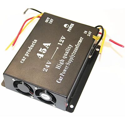 Convertor Auto 45A pentru Tensiune 24V - 12V Convertor Auto 45A pentru Tensiune 24V - 12V