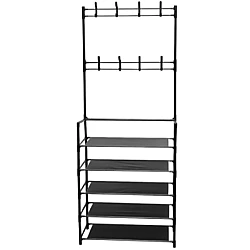 Cuier haine cu suport pantofi  5 rafturi 171x80 cm