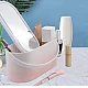 Cutie organizator depozitare farduri pentru calatorie cu oglinda cosmetica Cutie organizator depozitare farduri pentru calatorie cu oglinda cosmetica