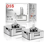 Set 2 Becuri Xenon D5S putere 55W culoare 6000k +220% pentru Faruri Auto 9000 Lumeni