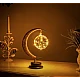 Decoratiune luminoasa semi-luna cu glob Decoratiune luminoasa semi-luna cu glob