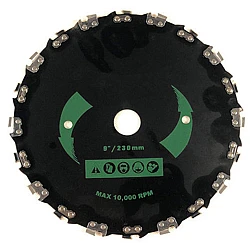 Disc Motocoasa cu Dinti Lant Drujba 230x 20T Negru