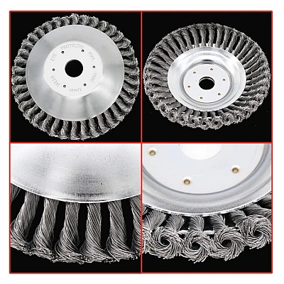 Disc Perie Sarma pentru Motocoasa de Umar 200mm 8" Disc Perie Sarma pentru Motocoasa de Umar 200mm 8"