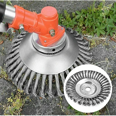 Disc Perie Sarma pentru Motocoasa de Umar 200mm 8" Disc Perie Sarma pentru Motocoasa de Umar 200mm 8"