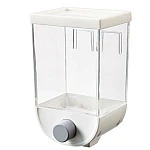 Dozator de cereale 1Kg plastic transparent Alb 