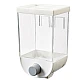 Dozator de cereale 1Kg plastic transparent Alb Dozator de cereale 1Kg plastic transparent Alb