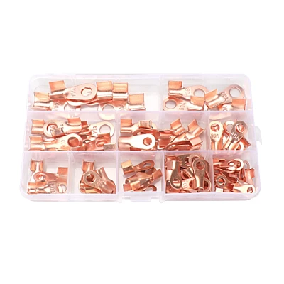 Cutie 80Pcs Papuci Conectori Electrici din Cupru Cutie 80Pcs Papuci Conectori Electrici din Cupru