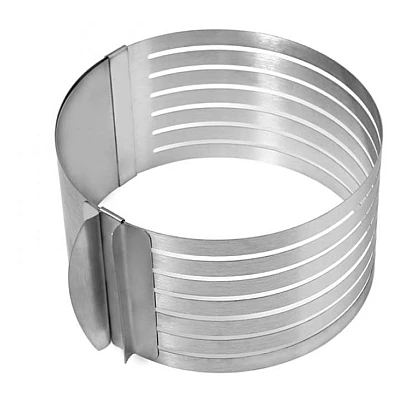 Formă de tort rotundă din Inox reglabilă (24-30cm) Formă de tort rotundă din Inox reglabilă (24-30cm)