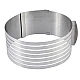 Formă de tort rotundă din Inox reglabilă (24-30cm) Formă de tort rotundă din Inox reglabilă (24-30cm)