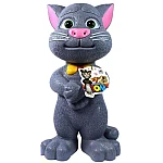 Jucarie Vorbitoare Talking Tom cu Papion GRI Mare