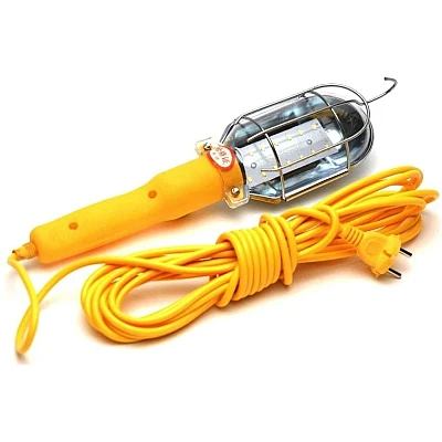 Lampa GALBENA portabila de lucru cu LED cablu 10m 220V Lampa GALBENA portabila de lucru cu LED cablu 10m 220V