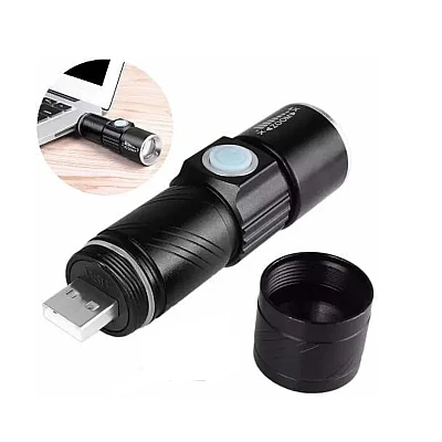 Lanterna LED cu Zoom si USB, ST-616 XL Lanterna LED cu Zoom si USB, ST-616 XL