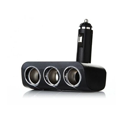 Priza auto 12V Olesson 1520 cu 3 intrari 120W negru Priza auto 12V Olesson 1520 cu 3 intrari 120W negru