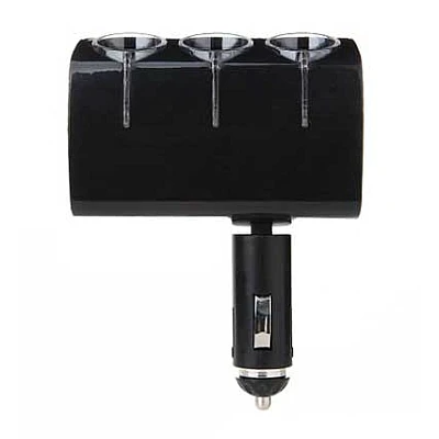 Priza auto 12V Olesson 1520 cu 3 intrari 120W negru Priza auto 12V Olesson 1520 cu 3 intrari 120W negru