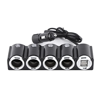 Priza auto 1504 cu 6 intrari 12V In-Car negru MULTIPLICATOR Priza auto 1504 cu 6 intrari 12V In-Car negru MULTIPLICATOR