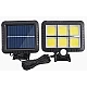 Proiector solar 128 LED 6 COB cu senzor și telecomandă Proiector solar 128 LED 6 COB cu senzor și telecomandă