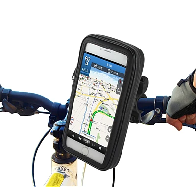 Suport husa telefon pentru bicicleta LX-01 rezistent apa si socuri touchscreen 360* rotativ negru XL Suport husa telefon pentru bicicleta LX-01 rezistent apa si socuri touchscreen 360* rotativ negru XL