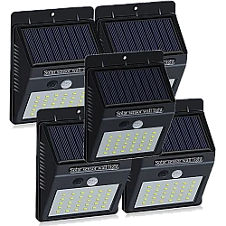 Set 5 Lampi Solare BRIGHT 30 LED cu Senzor de Miscare si Lumina 1 Mod ILUMINARE Set 5 Lampi Solare BRIGHT 30 LED cu Senzor de Miscare si Lumina 1 Mod ILUMINARE