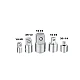 Set 5 Adaptoare CROMATE 1/2 1/4 3/4 3/8 Set 5 Adaptoare CROMATE 1/2 1/4 3/4 3/8
