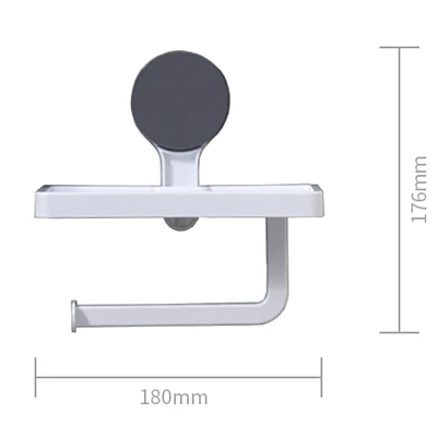 Suport hartie igienica NO:214 cu fixare pe perete cu raft pentru telefon Suport hartie igienica NO:214 cu fixare pe perete cu raft pentru telefon