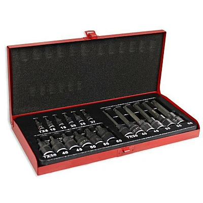 Trusa Capete Surubelnita Torx 18 Buc cu Dimensiuni Diferite Trusa Capete Surubelnita Torx 18 Buc cu Dimensiuni Diferite