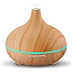 Umidificator din lemn natur cu lumini LED YL-07