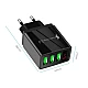 Incarcator PRIZA 3 USB cu DISPLAY LED Inteligent negru Adaptor 220V Incarcator PRIZA 3 USB cu DISPLAY LED Inteligent negru Adaptor 220V