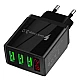 Incarcator PRIZA 3 USB cu DISPLAY LED Inteligent negru Adaptor 220V Incarcator PRIZA 3 USB cu DISPLAY LED Inteligent negru Adaptor 220V