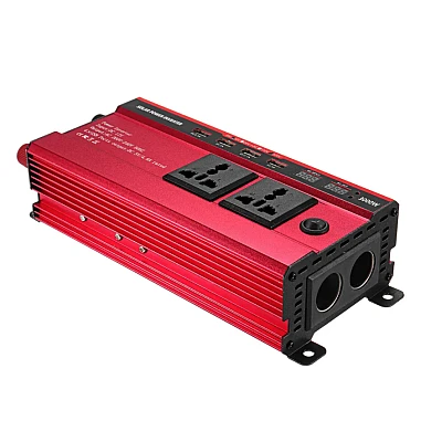 Invertor de Tensiune XUYUAN 12V-220V 2000W Negru Invertor de Tensiune XUYUAN 12V-220V 2000W Negru