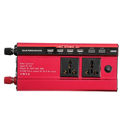 Invertor de Tensiune XUYUAN 12V-220V 2000W Negru Invertor de Tensiune XUYUAN 12V-220V 2000W Negru