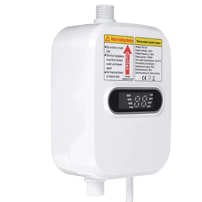 Dus electric pentru autorulota RX-021 Boiler electric instant pentru apa calda cu afisaj digital 3500 W MD Dus electric pentru autorulota RX-021 Boiler electric instant pentru apa calda cu afisaj digital 3500 W MD