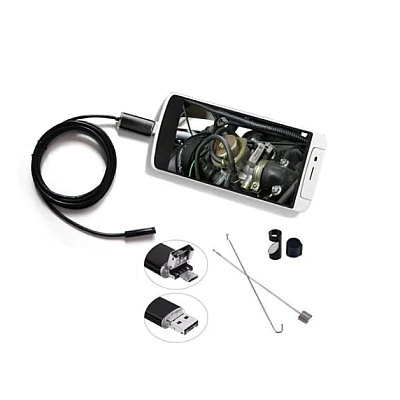 Endoscop PC cablu 5 metri Camera waterproof Universala Slim pentru Inspectie Auto Endoscop PC cablu 5 metri Camera waterproof Universala Slim pentru Inspectie Auto