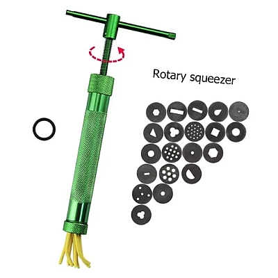 Extruder profesional cu infiletare din metal pentru pasta de modelaj Extruder profesional cu infiletare din metal pentru pasta de modelaj