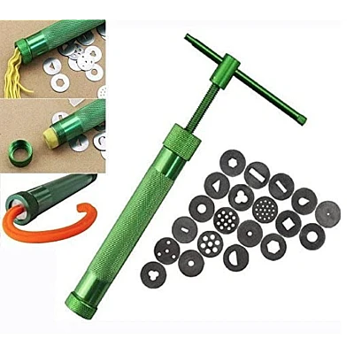Extruder profesional cu infiletare din metal pentru pasta de modelaj Extruder profesional cu infiletare din metal pentru pasta de modelaj