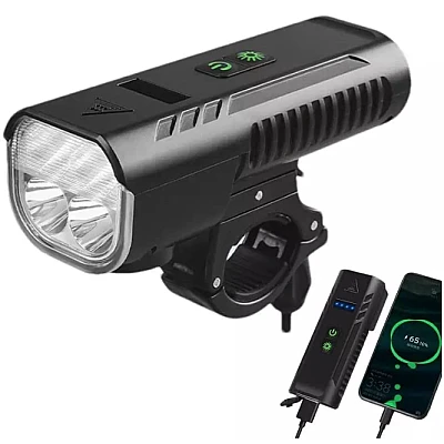 Far cu claxon bicicleta FY-336 1000 lumeni cu 8 moduri de iluminare Far cu claxon bicicleta FY-336 1000 lumeni cu 8 moduri de iluminare