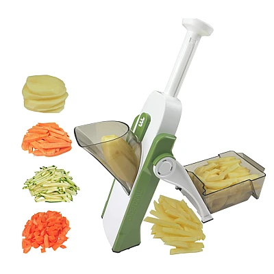 Feliator de legume pliabil tip mandolina cu 4 functii tava de colectare SR 266 Feliator de legume pliabil tip mandolina cu 4 functii tava de colectare SR 266