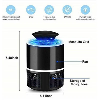 Felinar UV NOVA NV-818 Anti-Insecte cu capcana Vacuum alimentare USB Felinar UV NOVA NV-818 Anti-Insecte cu capcana Vacuum alimentare USB