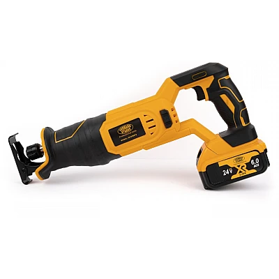 Fierastrau sabie Vermark Starke, 2 acumulatori 24V 5Ah, 3300rpm GALBEN Fierastrau sabie Vermark Starke, 2 acumulatori 24V 5Ah, 3300rpm GALBEN