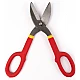 Foarfeca pentru tabla, maner cauciucat, rosu Foarfeca pentru tabla maner cauciucat rosu