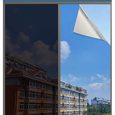Folie Oglinda Reflexiva pentru Geamuri Interioare Protectie Solara UV 60x300cm Folie Oglinda Reflexiva pentru Geamuri Interioare Protectie Solara UV 60x300cm