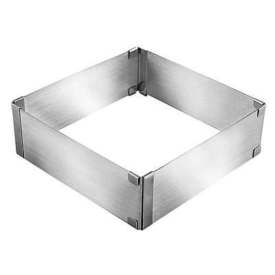 Forma PATRATA reglabila pentru tort 15-28 CM Forma PATRATA reglabila pentru tort 15-28 CM